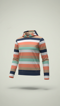 Nautical stripe performance hoodie